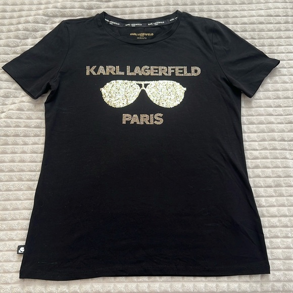 Karl Lagerfeld Tops - Karl Lagerfeld Black T-Shirt